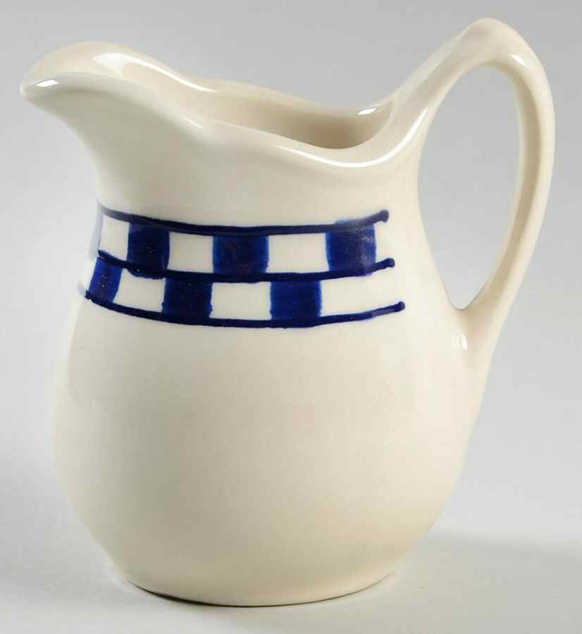 Blue Checks Creamer by Hartstone-1