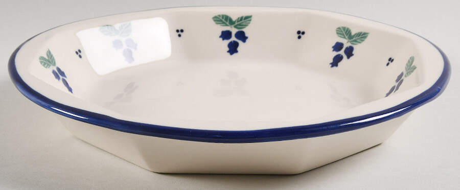 Blueberry (Blue Band) 11" Pie Baking Plate by Hartstone-1