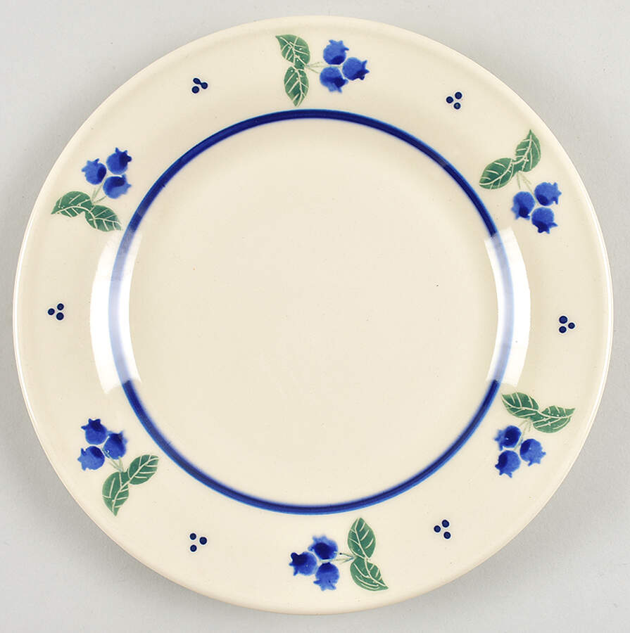 Blueberry (Blue Band) Dinner Plate by Hartstone-1