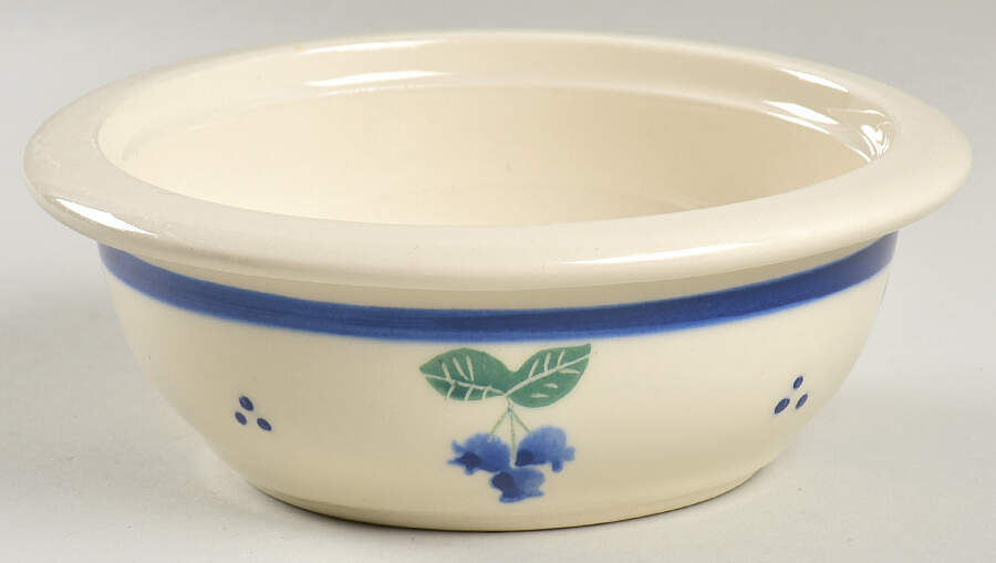 Blueberry (Blue Band) Coupe Cereal Bowl by Hartstone-1