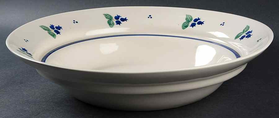 Blueberry (Blue Band) 14" Pasta Serving Bowl by Hartstone-1