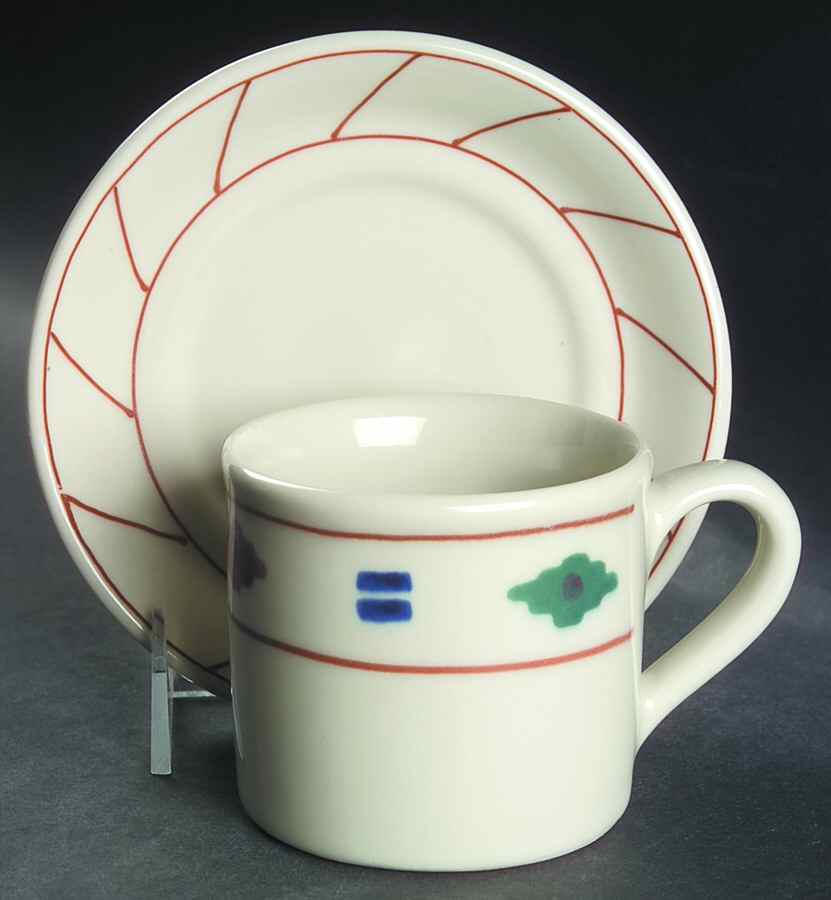 Cheyenne Flat Cup & Saucer Set by Hartstone-1