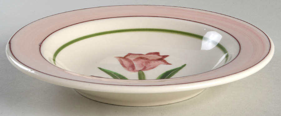 Early Romance Large Rim Soup Bowl by Hartstone-1