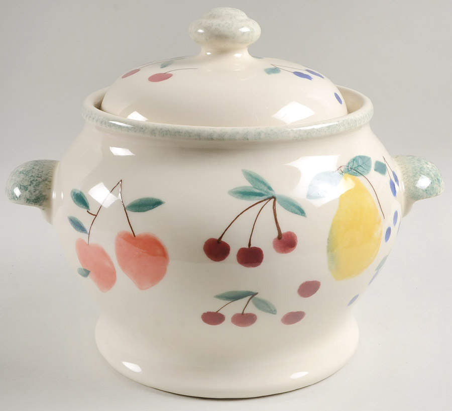 Fruit Salad Tureen & Lid by Hartstone-1