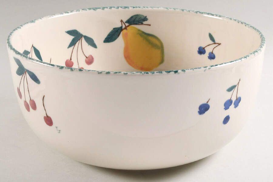 Fruit Salad 12" Large Salad Serving Bowl by Hartstone-1