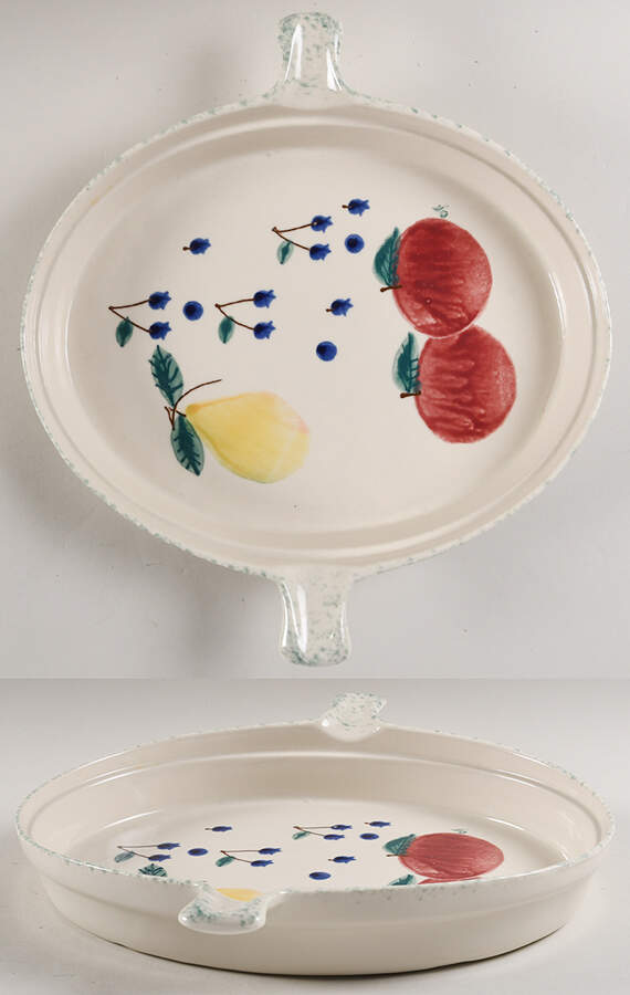 Fruit Salad 12'' Oval Baker by Hartstone-1