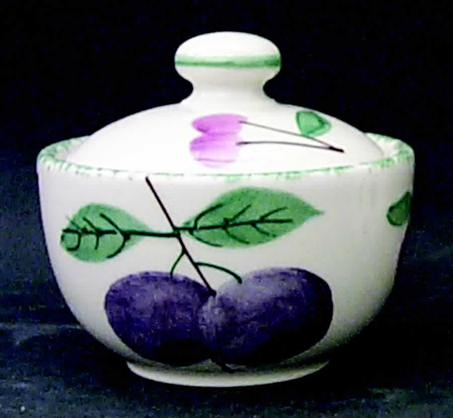 Fruit Salad Sugar Bowl & Lid by Hartstone-1