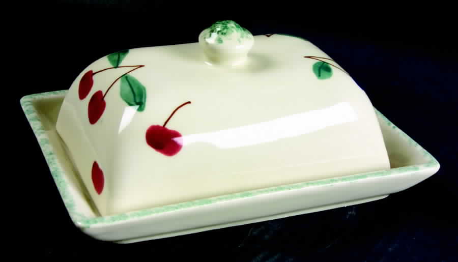 Fruit Salad Rectangular Covered Butter by Hartstone-1