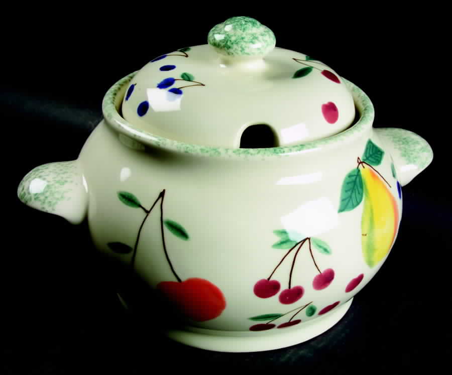 Fruit Salad Tureen &  Lid by Hartstone-1