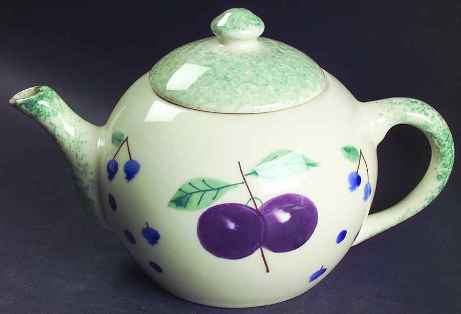 Fruit Salad Teapot & Lid by Hartstone-1