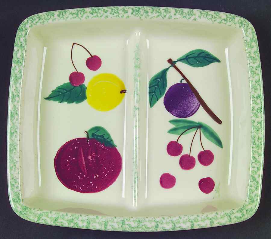 Fruit Salad Divided Hors d'Oevre Dish by Hartstone-1