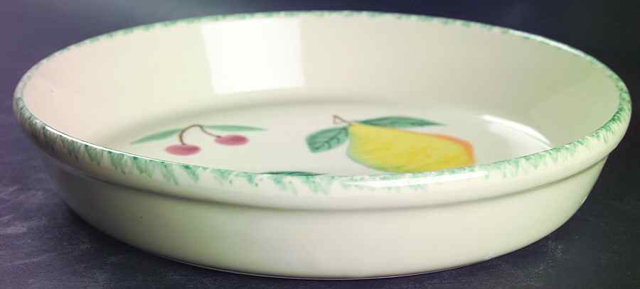 Fruit Salad 9" Pie Baking Plate by Hartstone-1