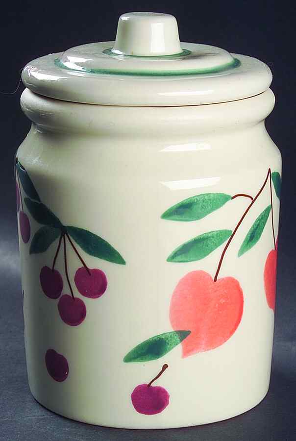 Fruit Salad Large Canister & Lid by Hartstone-1