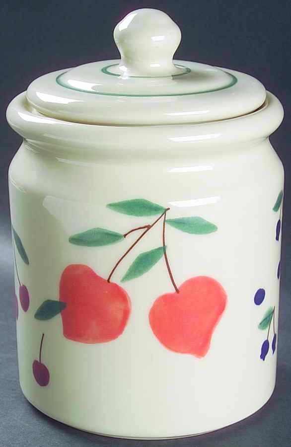 Fruit Salad Large Canister & Lid by Hartstone-1