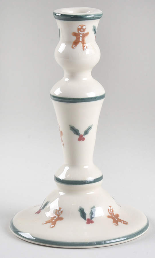 Gingerbread 8" Tall Candlestick by Hartstone-1
