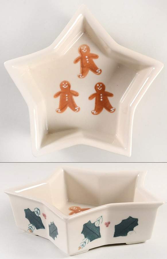 Gingerbread Star Shaped Bowl by Hartstone-1