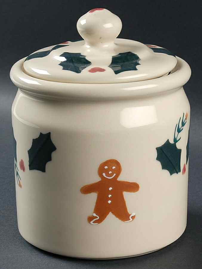 Gingerbread Medium Canister & Lid with Seal Ring by Hartstone-1