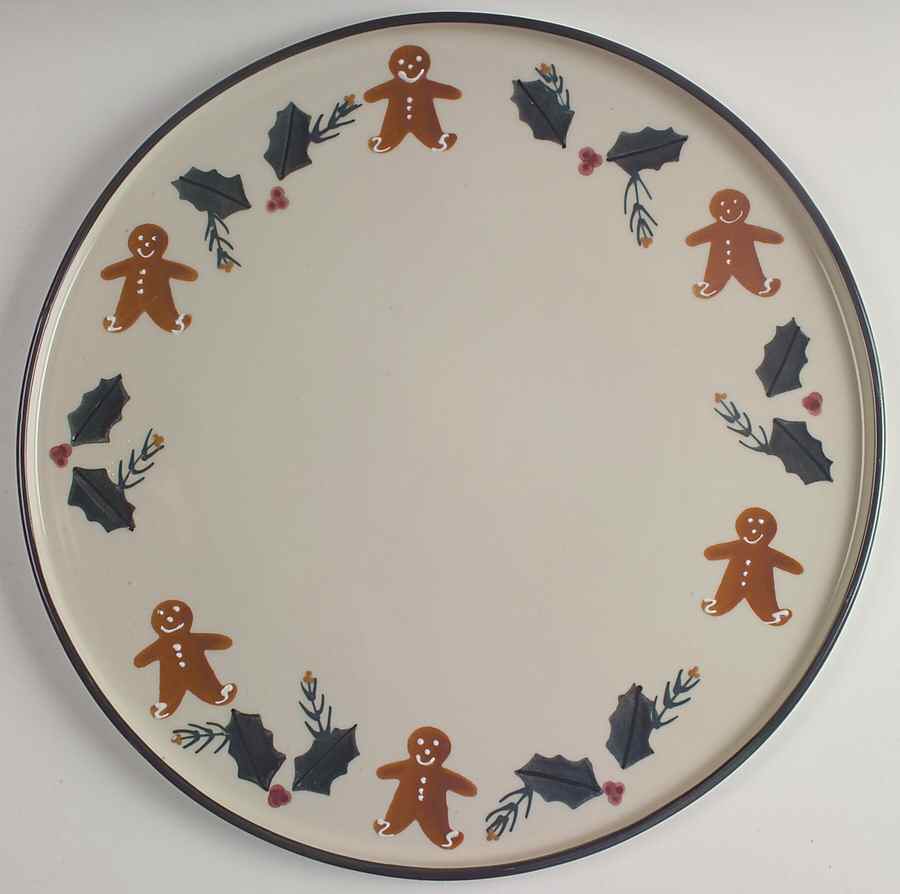Gingerbread 15" Pizza Tray by Hartstone-1