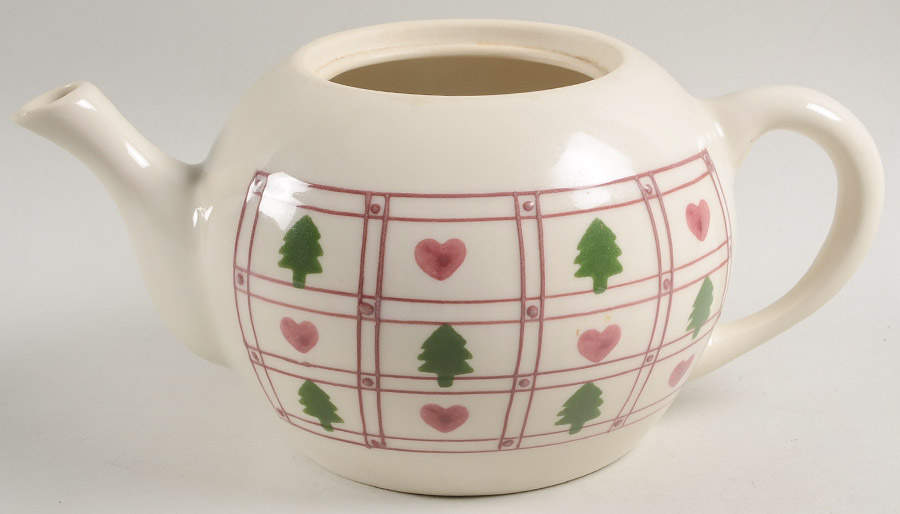 Hearts & Trees Teapot No Lid by Hartstone-1