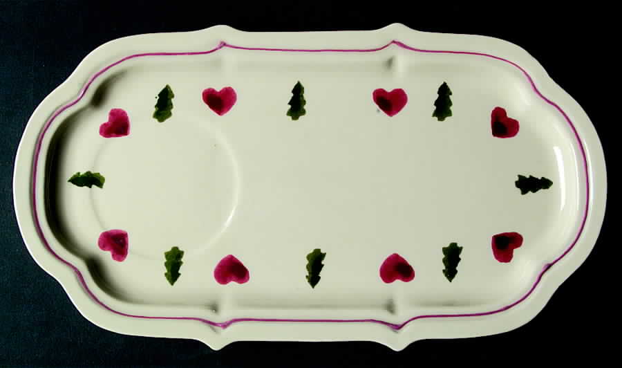 Hearts & Trees Snack Plate by Hartstone-1