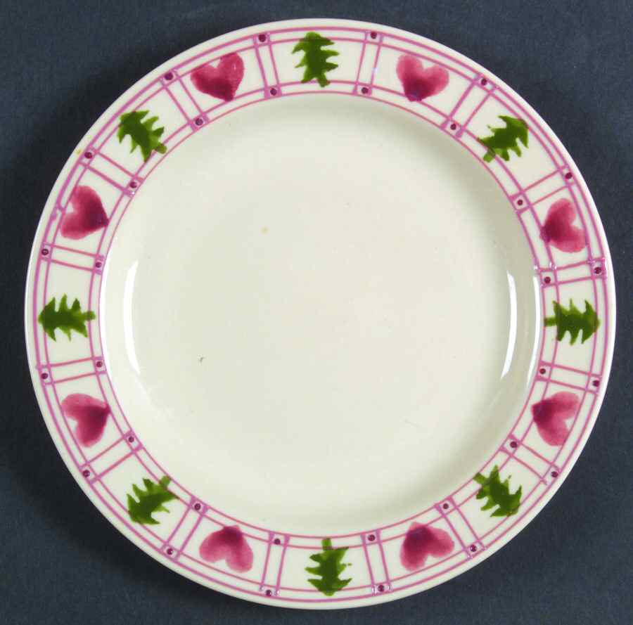 Hearts & Trees Salad Plate by Hartstone-1