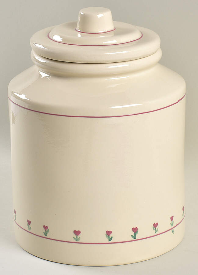 Provincial Posy Extra Large Canister & Lid by Hartstone-1