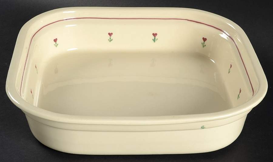 Provincial Posy 12" Square Baker by Hartstone-1