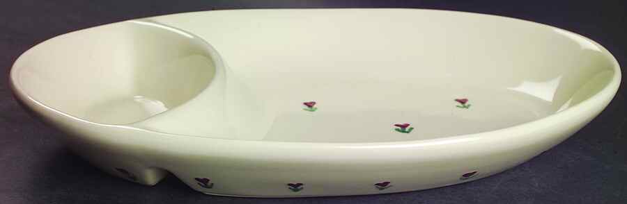 Provincial Posy Oval Divided Server by Hartstone-1