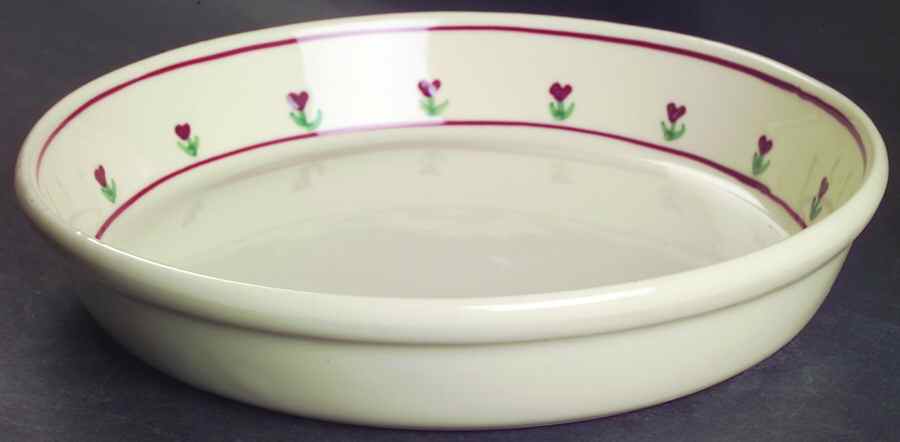 Provincial Posy 9" Pie Baking Plate by Hartstone-1