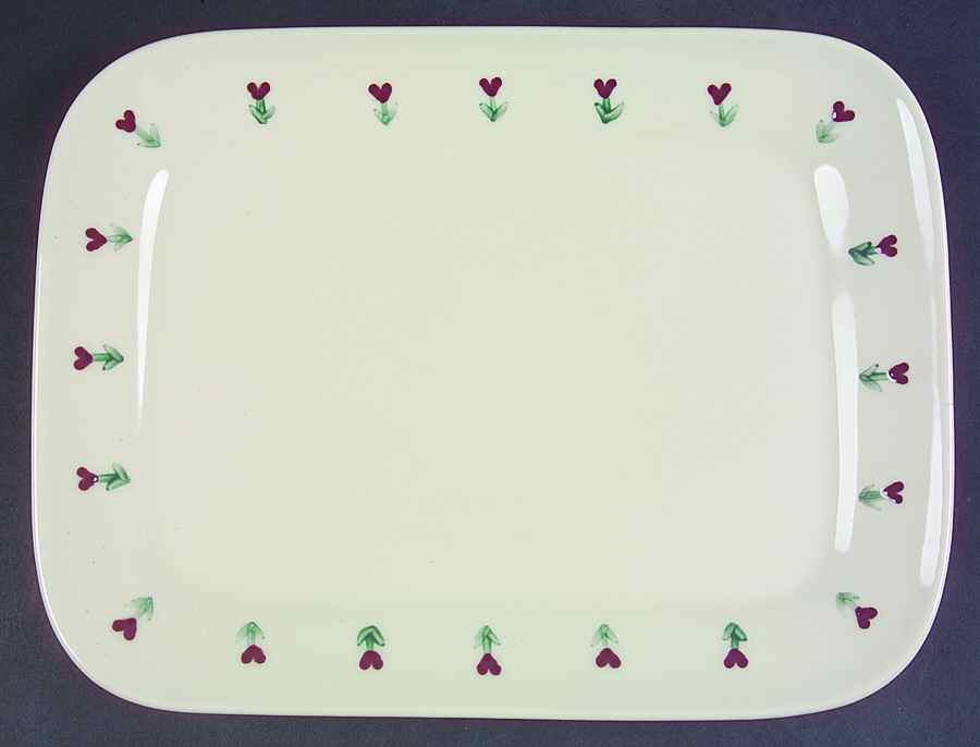 Provincial Posy 12" Rectangular Serving Platter by Hartstone-1