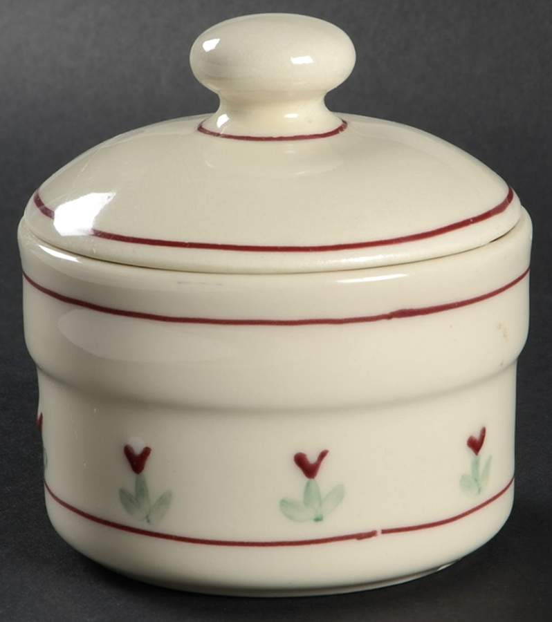 Provincial Posy Sugar Bowl & Lid by Hartstone-1