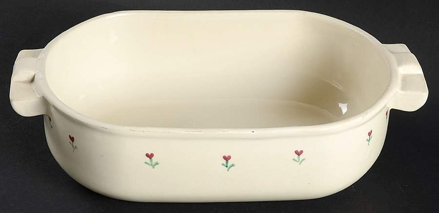 Provincial Posy 13" Oval Baker by Hartstone-1