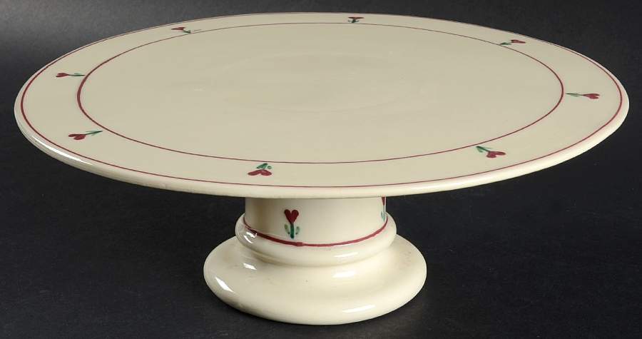 Provincial Posy 10" Diameter Pedestal Cake Stand by Hartstone-1