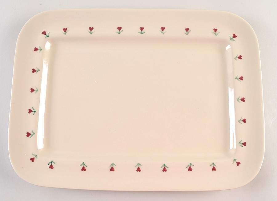 Provincial Posy 16" Rectangular Serving Platter by Hartstone-1