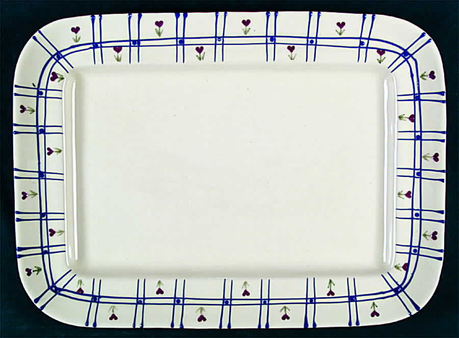 Windowpane 16" Rectangular Serving Platter by Hartstone-1