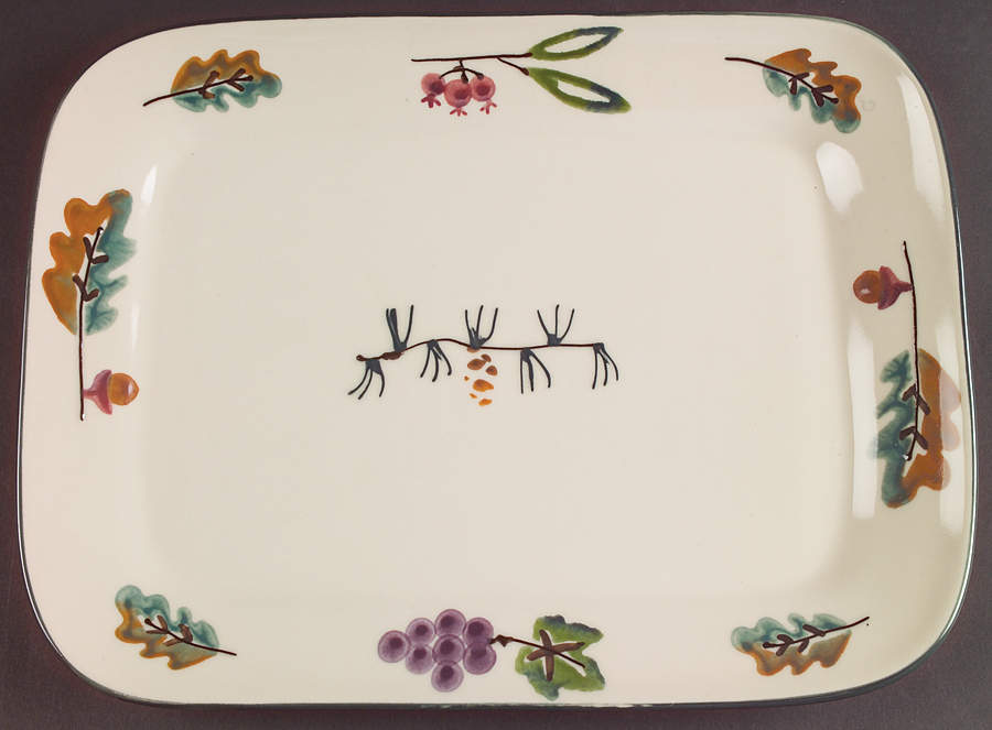 Woodland 12" Rectangular Serving Platter by Hartstone-1
