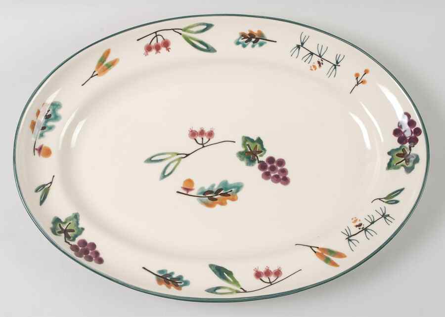 Woodland 16" Oval Serving Platter by Hartstone-1