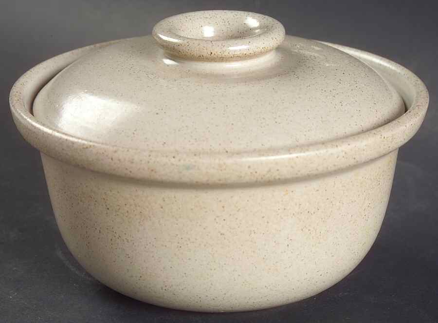 Antique White (Coupe) Individual Casserole & Lid by Heath-1