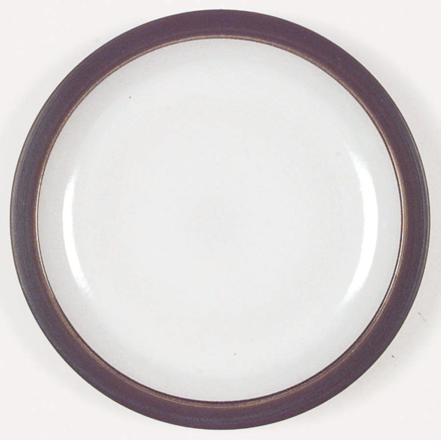 Brown & White (Rim) Dinner Plate by Heath-1