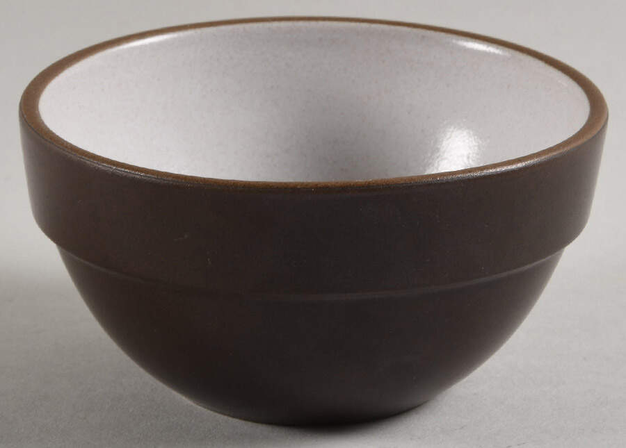 Brown & White (Rim) Rice Bowl by Heath-1
