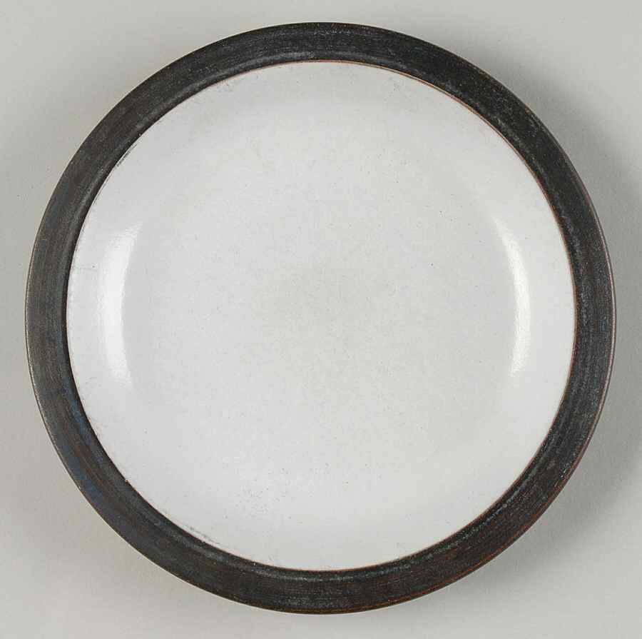 Brown & White (Rim) Salad Plate by Heath-1