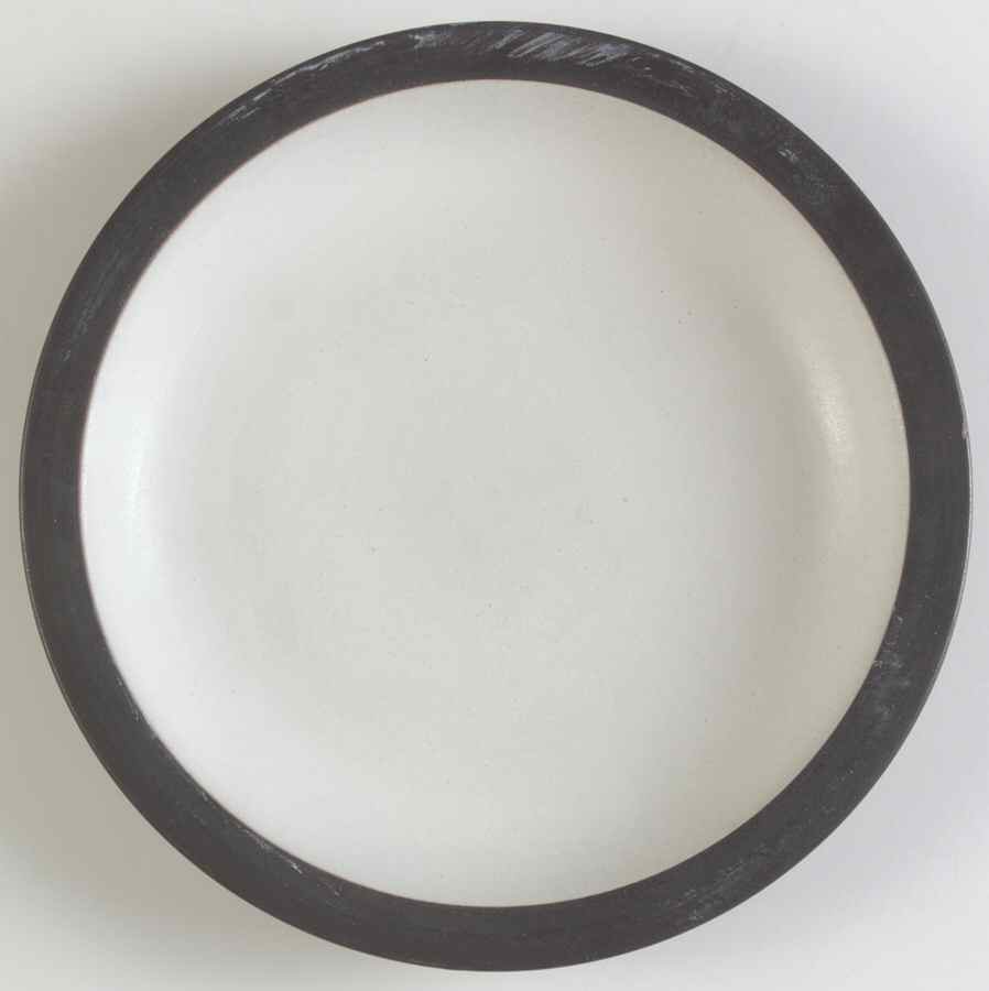 Brown & White (Rim) Luncheon Plate by Heath-1