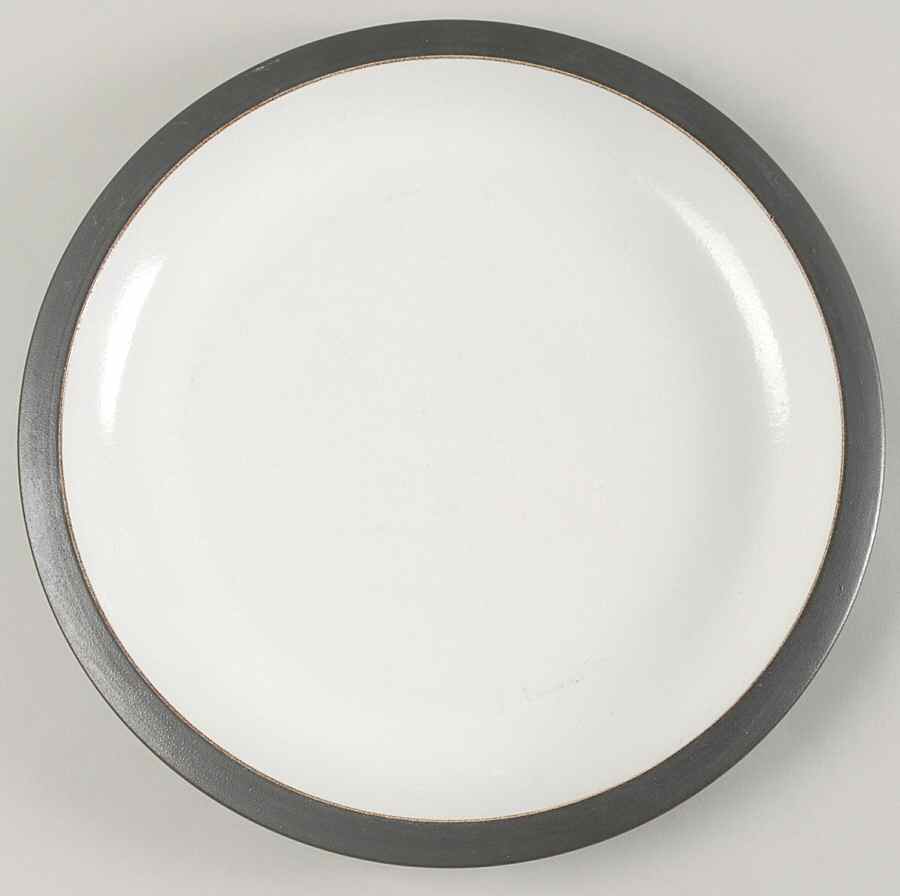 Brown & White (Rim) Large Dinner Plate by Heath-1