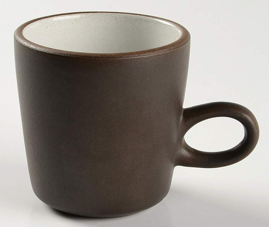 Brown & White (Rim) Mug/Cup by Heath-1