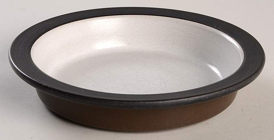 Brown & White (Rim) Rim Soup Bowl by Heath-1