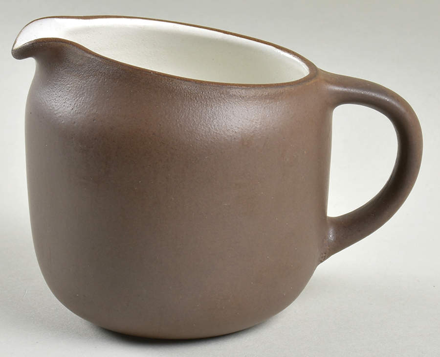 Brown & White (Coupe) Creamer by Heath-1