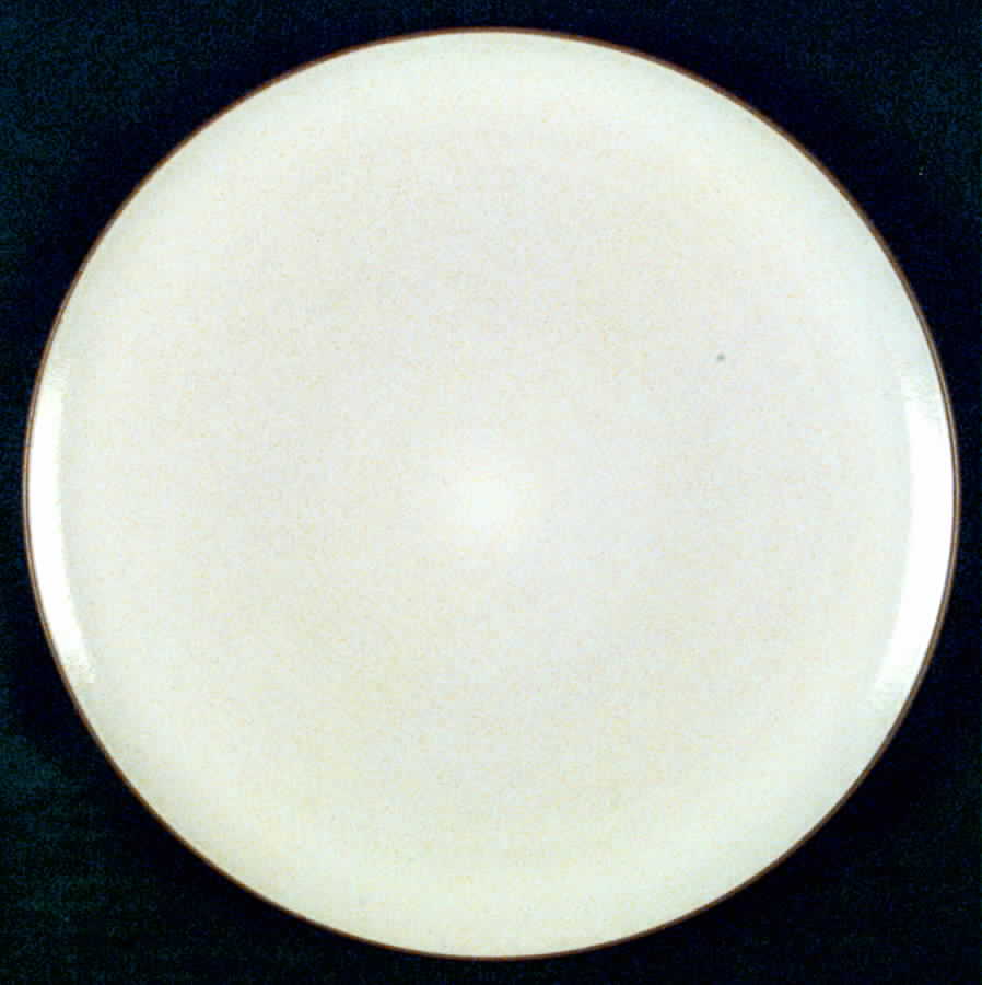 Brown & White (Coupe) Dinner Plate by Heath-1