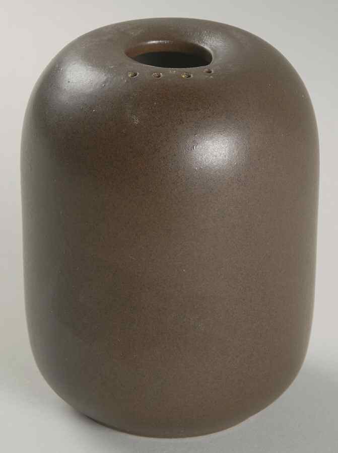 Brown & White (Coupe) Large Salt Shaker No Top Cork Stopper by Heath-1