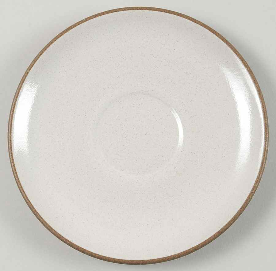Brown & White (Coupe) Saucer by Heath-1