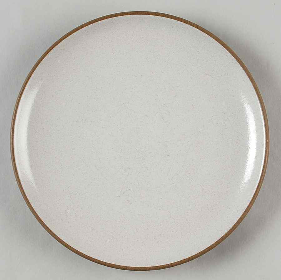 Brown & White (Coupe) Salad Plate by Heath-1